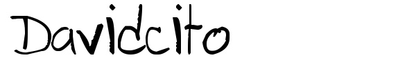 Davidcito font preview